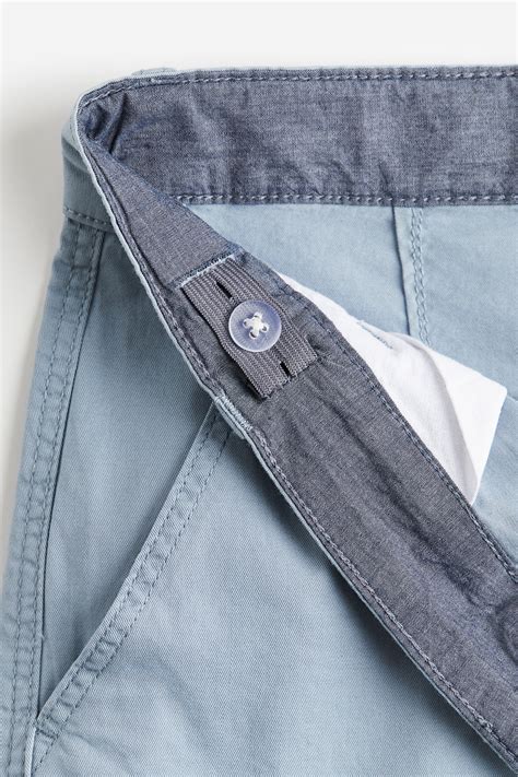 Cotton chino shorts - Light blue - Kids | H&M IN