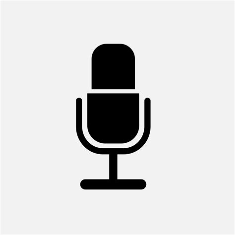 Standing Microphone Icon at Ronald Lockett blog