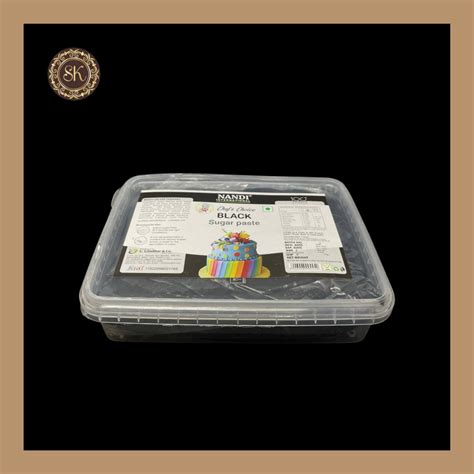 Black Fondant | Sugar Paste | Nandi - 1kg – Sweetkraft | Baking supplies