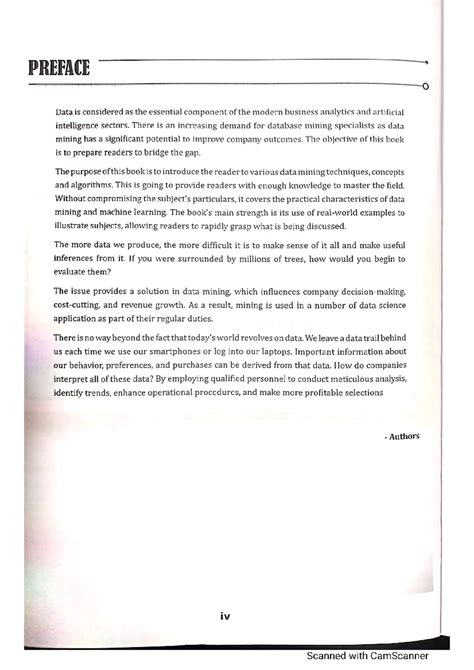 DM Guide Skyward - Useful notes - PREFACE Data is considered as the ...