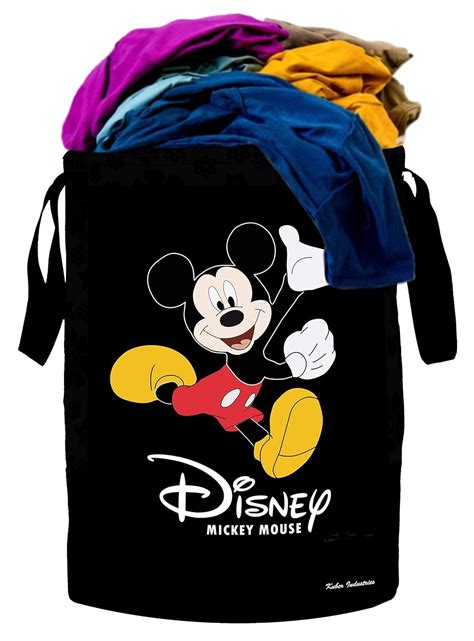 Kuber Industries Disney Print Waterproof Canvas Laundry Bag|Mickey ...