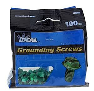 IDEAL Electrical 774044R Combination Grounding Screws (100 Pack ...