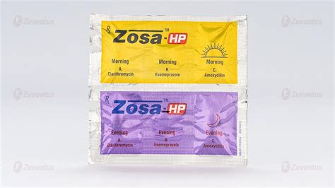Zosa HP kit Tablets | Gastrointestinal | Clarithromycin, Esomeprazole ...