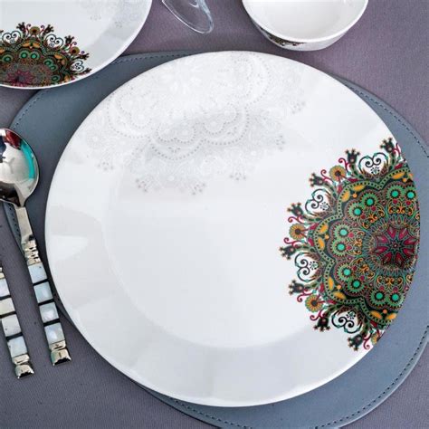 Buy Jaren Melamine Dinner Set - Twelve Piece Set Online in India | Vaaree