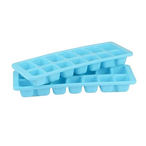 Buy Home&Kitchen Plastic Ice Tray Freezer Easy-Release Ice Cubes Set ...