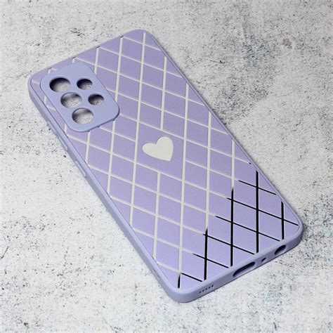 Maska(futrola) Diamond Heart za Samsung A525F Galaxy A52 ljubicasta ...