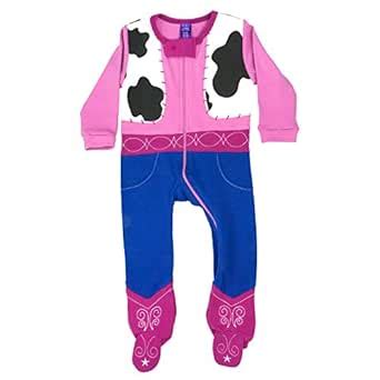 Buy Sozo Baby-Girls Cowgirl Footed Romper, Pink/Blue/Black/White, 6-9 ...
