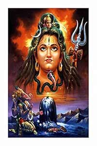 BALDAU PRINTS God Shiva | shiv ji photo Wall Poster For Room (Gloss ...