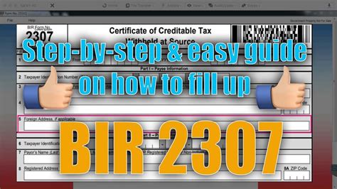 How to fill out and submit BIR 2307 form? | Lazada Seller Center