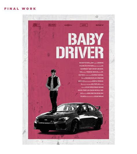 baby driver movie poster on Behance