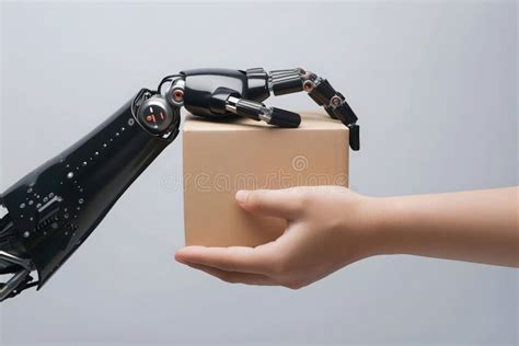 Robot in Hand Cartoon Box 的图像结果