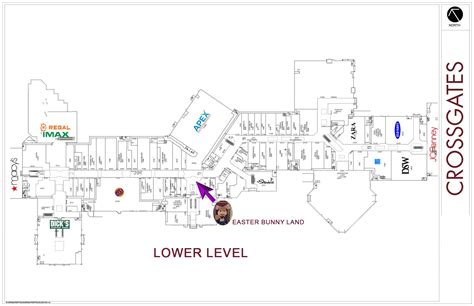 Crossgates lower level plan | Crossgates Easter Bunny