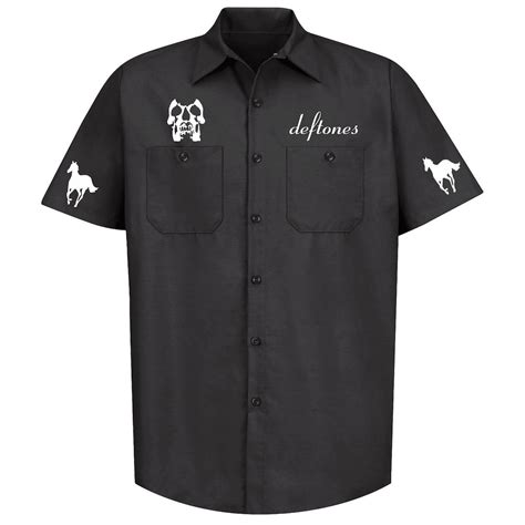 Deftones Custom Embroidered Work Shirt Concert Shirt - Etsy