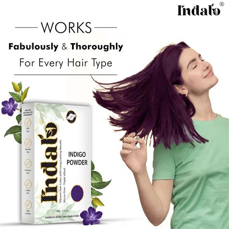Indigo powder for hair: natural dye for hair & indigo powder hindi – Indalo