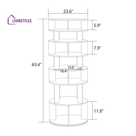 Rozaliya Engineered Wood Rotating Shoe Rack for Home – LivIn Styles