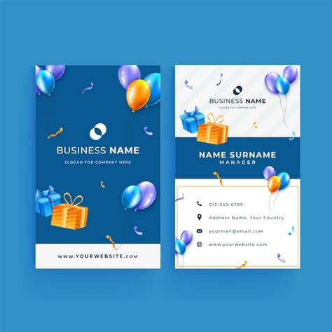 Modello di menu del ristorante per la festa di compleanno | Vettore Premium