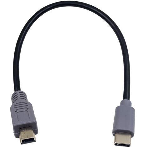 Duttek Type C (USB C) Male to Mini USB 5-Pin Male On-the-go Data ...