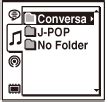 Help Guide | Display during FOLDER selection
