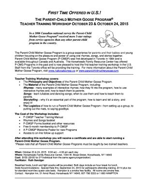 Fillable Online ihsnet THE PARENT-CHILD MOTHER GOOSE PROGRAM - ihsnet ...