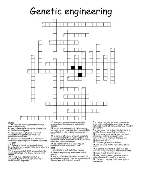 Image result for Genetic Engineering Concept Map