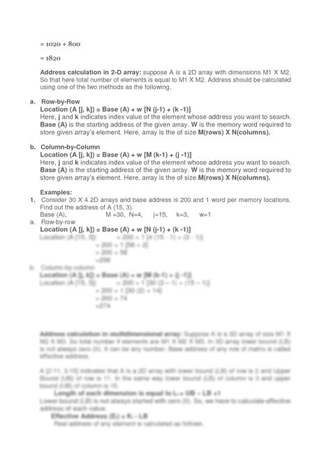 Image result for Memory Address Calculation