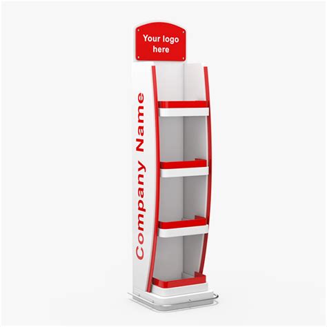 White Red Promotion Floor Display Mockup 3D Model $24 - .max .3ds ...