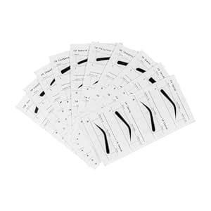 Buy 10Pcs Eye Brow Stencil Eyebrow Stencils Adhesive Eye Brow Shaping ...