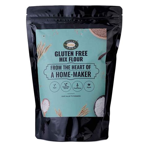Millet Amma Organic Gluten Free Flour - 1 Kg Pack|Contains Jowar, Bajra ...