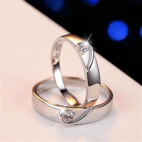 Silver Couple Rings Silver Ring For Couple – Zevrr