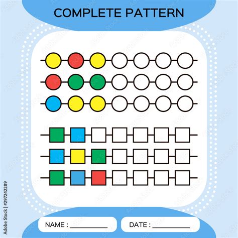 Image result for Repeated Pattern Worksheet