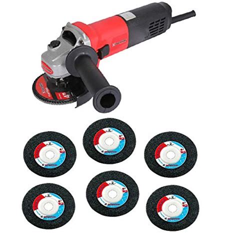 XTRA P0WER XPT401 710W Angle Grinder & NON WOVEN PAD 120GRIT PACK OF ...