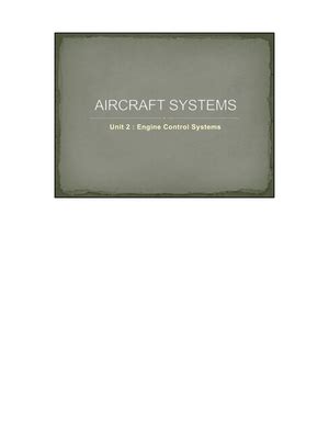 Aircraft Systems Unit 8 System Design and Development - Des e. D S 2 ...