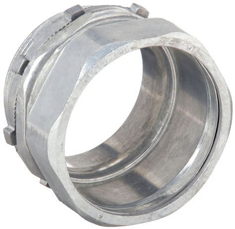 Zinc, 3 1/2 in Trade Size, Compression Conduit Connector - 20VE13|2844 ...