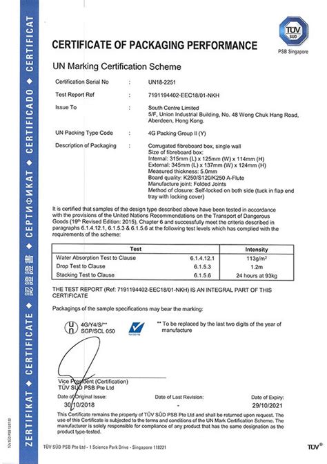 Image result for Un Package Certification Code