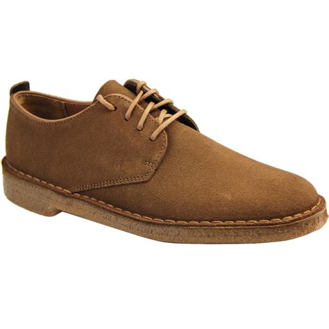 CLARKS ORIGINALS Desert London Mod Suede Shoes Cola