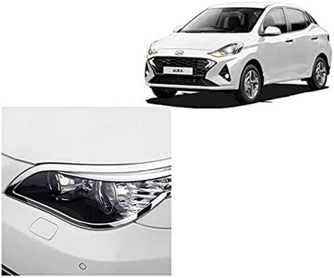 AutoMoto Chrome Plated Head-Light Frame Chrome Cover Car Exterior ...