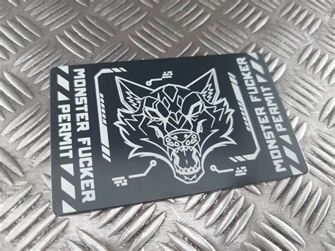 *WEREWOLF* MONSTER FUCKER PERMIT (masc. ver) - Illumi-Nation Cyberwear