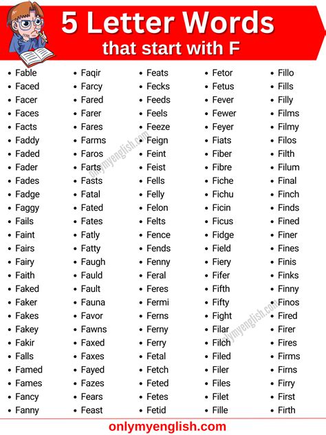 What Are 5 Letter Words That Start With W