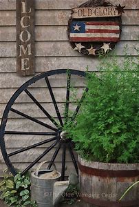 Primitive Rustic Garden Decor