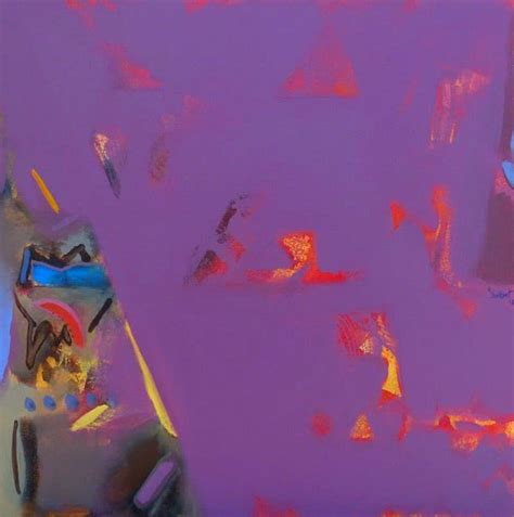"Untitled 106": Red Violet Acrylic Painting by Shrikant Kadam – ArtZolo.com