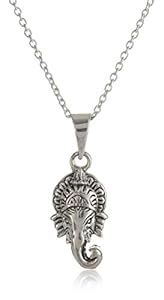 Silvertree925 Ganesh JI Pendant with Chain in Pure Sterling Silver ...