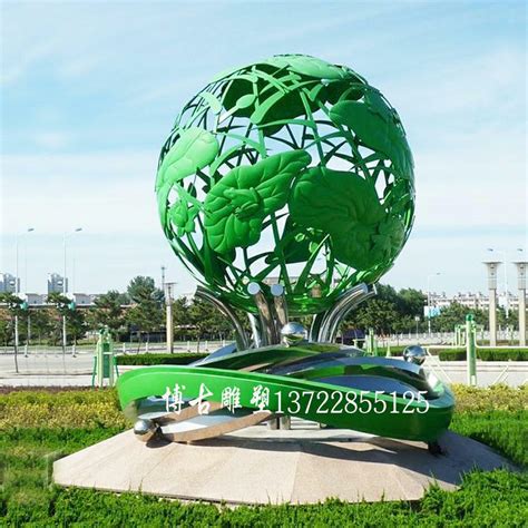 不锈钢球形城市广场雕塑_不锈钢雕塑 - 深圳市巧工坊工艺饰品有限公司