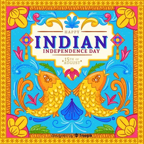 Colorful independence day of india background | Free Vector