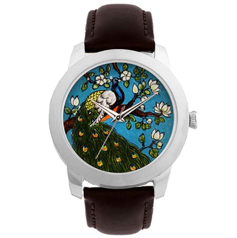 Peacock Painting Watch - Pichwai Watch (40mm) – Jaipur Watch Company
