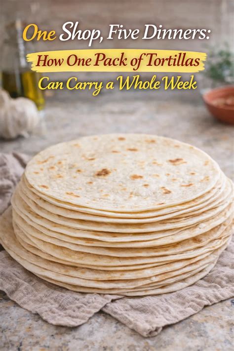 One Shop, Five Dinners: How One Pack of Tortillas Can Carry a Whole Week