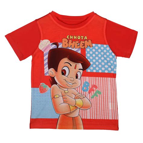 Buy Chhota Bheem by Wear Your Mind Boy's Animal Print Regular fit T ...
