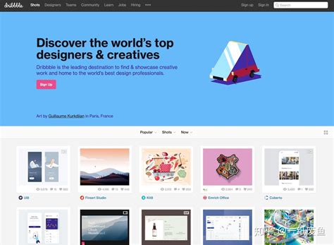 dribbble官网设计及pinterest网站作品精选