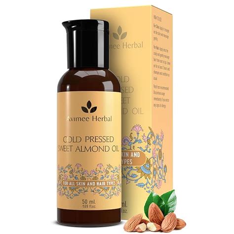 Buy Avimee Herbal Keshpallav Almond Oil | Pure Cold Pressed Oil ...