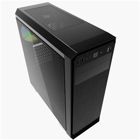 Buy iONZ KZ07 PC Black Computer Mid Tower Gaming Case ATX M/ATX USB 3 ...