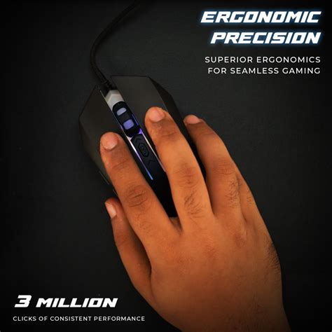 Champ LGM-100 3600dpi RBG Gaming Mouse